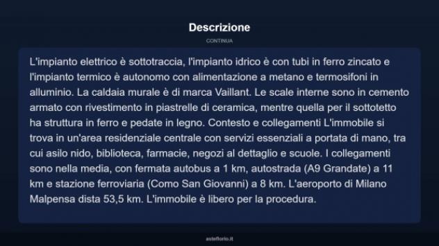 Immobile in asta di 167 m² con più di 5 locali in vendita a Tavernerio - Foto 16