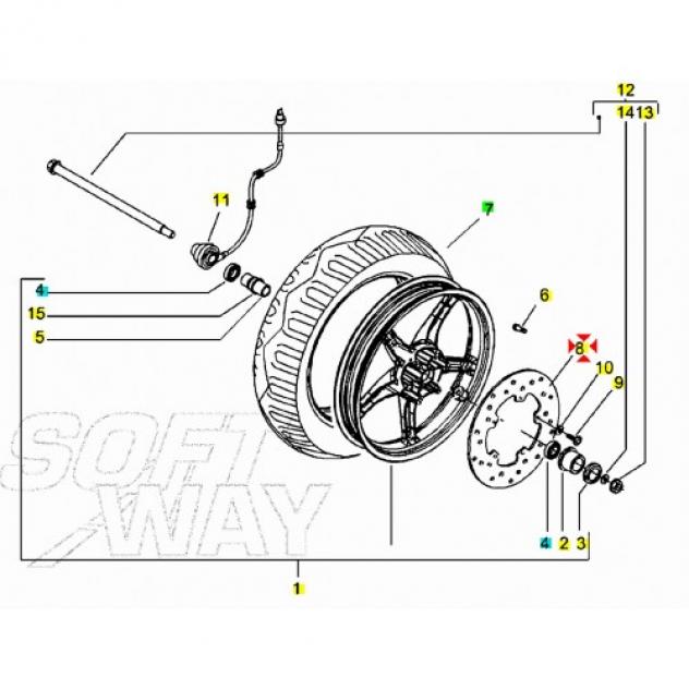 Disco freno scooter Piaggio NRG e ZIP - 56396R 561167 - Foto 7