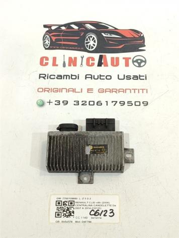 CENTRALINA CANDELETTE RENAULT Clio Serie 7700109860 D4F784 benzina 1149 (0408)