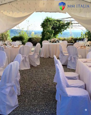 Tendoni Per Feste in Giardino Bar, Ristoranti, Proloco 6 x 10 x 2,6 Pvc Ignifugo - Foto 10