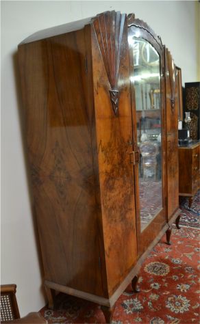 Armadio tre ante stile Art Déco degli anni 50 - Foto 9