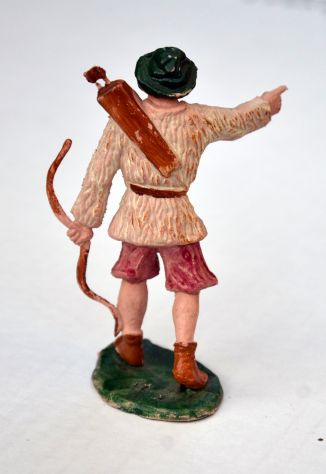 Statuina del presepe da collezione anni '60 Cacciatore con arco RARO! - Foto 2