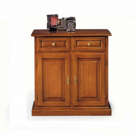 Mobili Classici Credenza in Legno 2 Porte 2 Cassetti Stile Arte Povera cod 11516