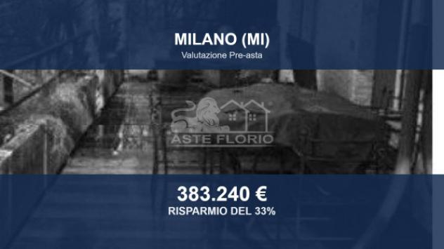 Immobile in asta di 175 m², box auto in vendita a Milano