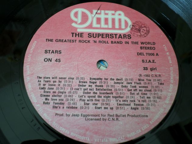 THE SUPERSTARS (The Greatest Rock 'N Roll Band In The World) LP / 33 giri 1982 - Foto 3