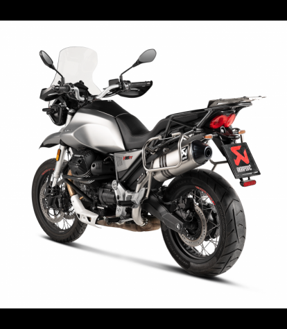 Terminale di scarico per Moto Guzzi V85 tt Arrow Indy race Akrapovic Slip on