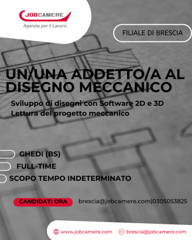 UN/UNA ADDETTO/A AL DISEGNO MECCANICO o GEOMETRA