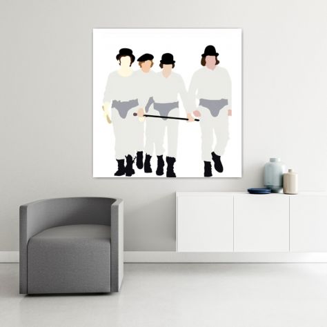Quadro moderno dipinto A Clockwork Orange