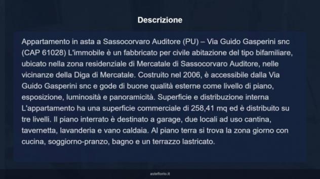 Immobile in asta di 258 m², box auto in vendita a Sassocorvaro Auditore - Foto 15
