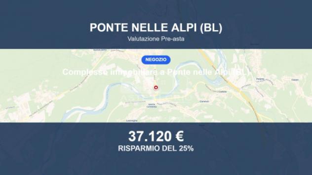 Immobile in asta di 93 m² in vendita a Ponte nelle Alpi