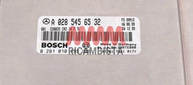 0281010195 A0285456532 Mercedes E270 CDi centralina motore Bosch - Foto 2