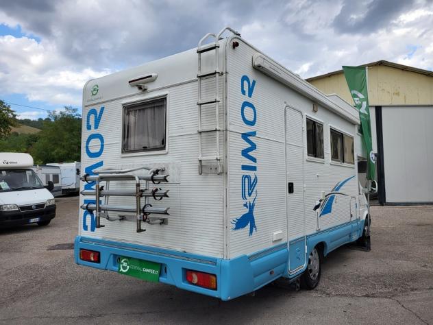 CAMPER RIMOR FORD MANSARDATO 7 POSTI DOPPIA DINETTE LETTI CASTELLO FOTOVOLTAICO GENERALI USATO - Foto 4