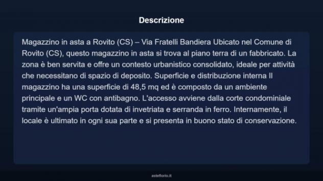 Immobile in asta di 48 m² in vendita a Rovito - Foto 3