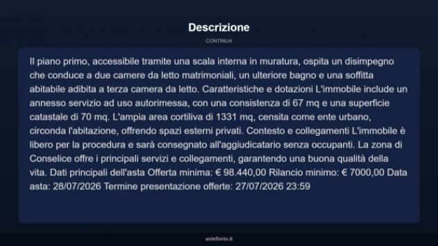 Immobile in asta di 111 m² con più di 5 locali e box auto in vendita a Conselice - Foto 10