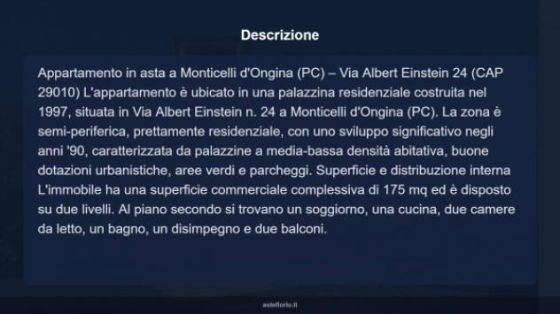Immobile in asta di 175 m² con più di 5 locali e box auto doppio in vendita a Monticelli d'Ongina - Foto 8