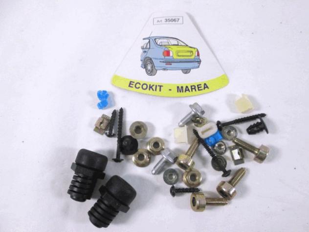 35067 ECOKIT KIT VITI E TAMPONI COFANO PORTELLO POSTERIORE BAULE FIAT MAREA 1.9 D BERLINA RICAMBIO NUOVO