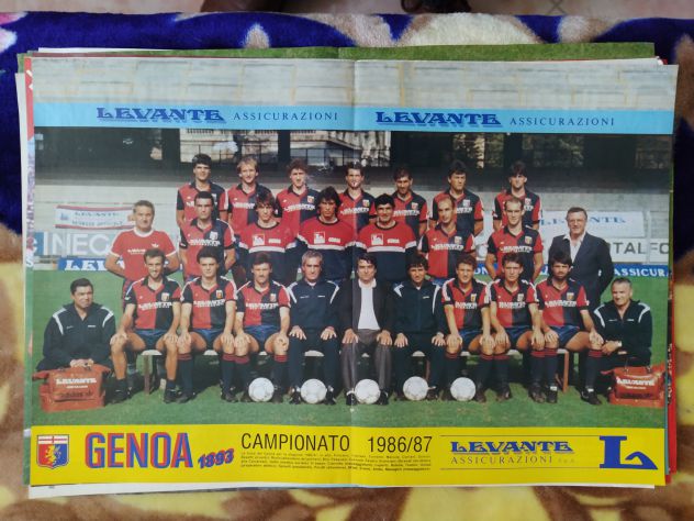 R131 - POSTER SQUADRA GENOA 1986/87