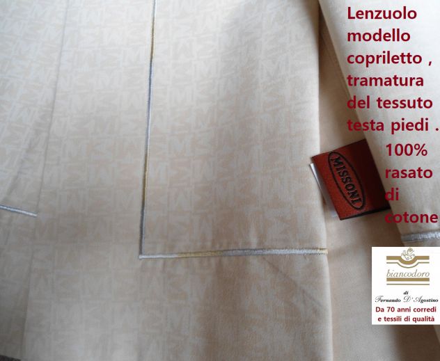 Missoni ; completo lenzuola + copriletto quilt trapuntato - Foto 2