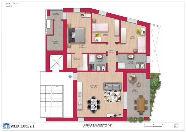 Quadrilocale in vendita a Rimini