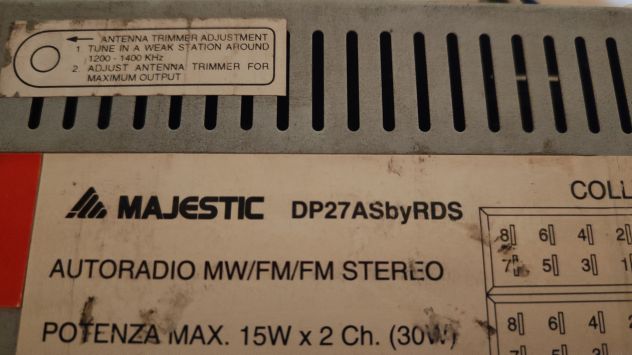 Majestic DP-27RDS Autoradio vintage cassette 1992 - Foto 6