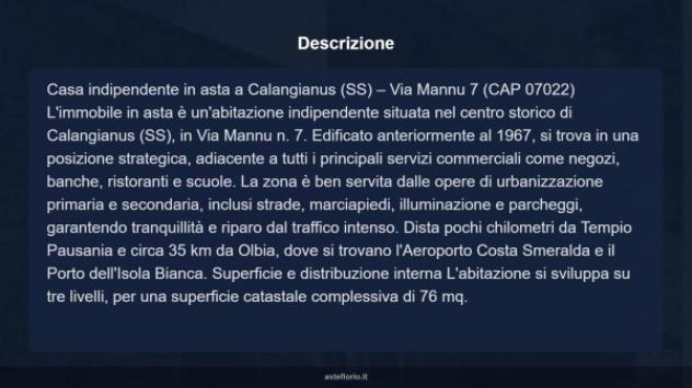 Immobile in asta di 76 m² in vendita a Calangianus - Foto 9