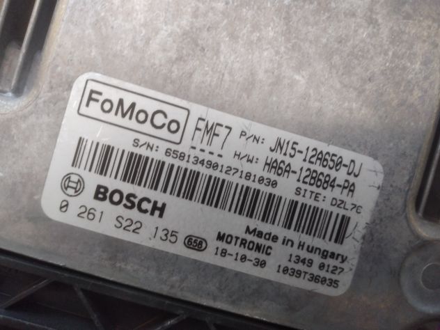 Centralina motore Bosch Ford, 0261S22135, 0 261 S22 135, JN15-12A650-DJ Ford Ec - Foto 6