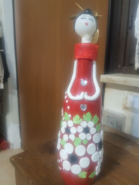 Bambole con bottiglie di vetro - Foto 5