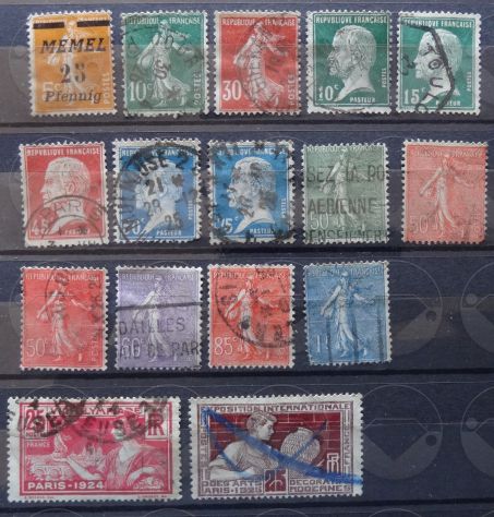 FRANCIA 1853-1929 Lotto di 85 francobolli - Foto 4