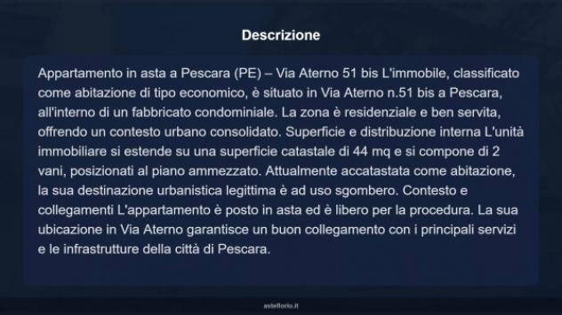 Immobile in asta di 44 m² in vendita a Pescara - Foto 16