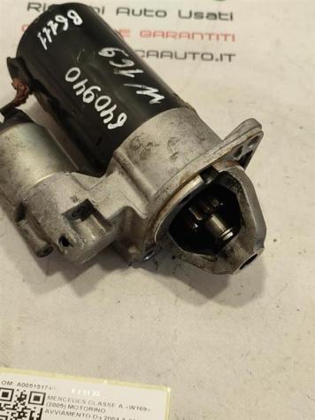 MOTORINO D' AVVIAMENTO MERCEDES Classe A W169 3° Serie A0051517401 640940 diesel 1991 (0408) - Foto 4