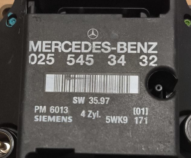 0255453432 ECU MERCEDES VITO 025 545 34 32 5WK9171 SW3597 SW35.97 PM6013 - Foto 2