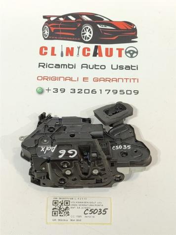 SERRATURA ANTERIORE DESTRA VOLKSWAGEN Golf 6 Berlina 5K2837016B BSE (0812) - Foto 3