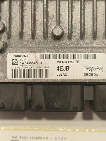 CENTRALINA MOTORE FORD Fiesta 6° Serie 8V21-12A650-EB F6JB/D diesel 1399 (0817) - Foto 2