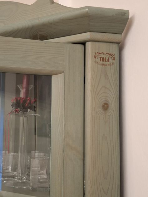 Angoliera in legno credenza pino di Svezia - Foto 4