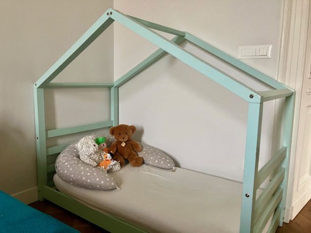 Lettino Montessori 146 x 76 cm con materasso - Foto 4