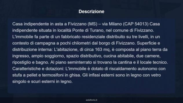 Immobile in asta di 163 m² con più di 5 locali in vendita a Fivizzano - Foto 7