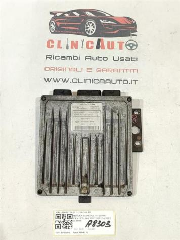 CENTRALINA MOTORE NISSAN Almera 1° Serie 8200275911 K9K722 diesel 1461 (9500)