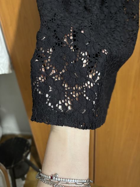 MINI ABITO/VESTITO OTTIME CONDIZIONI,PIZZO NERO,ELASTICIZZATO,MARCA URBAN CLASSI - Foto 7