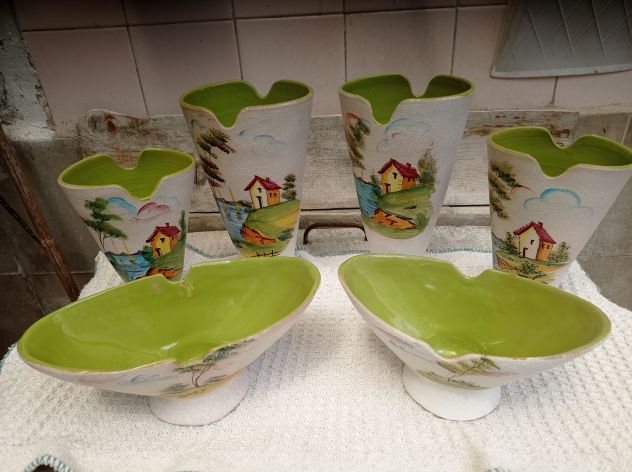 Set di vasi in terracotta dipinta - Foto 4