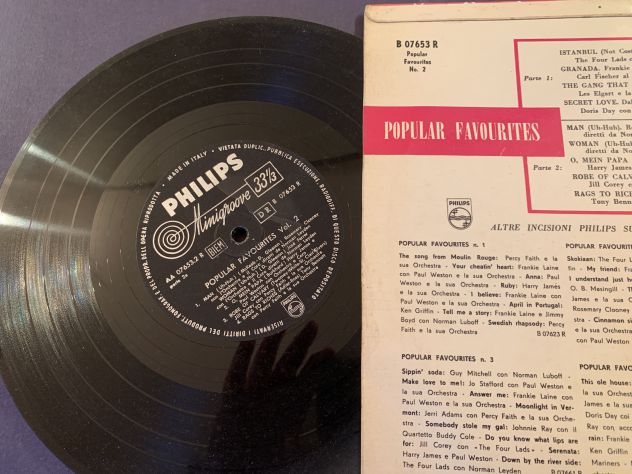 Vinile 33 giri POPULAR FAVOURITES No.2    Lotto 46 - Foto 4