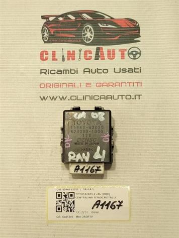 CENTRALINA TERGICRISTALLI TOYOTA Rav4 4° Serie 85940-42020 (0509)