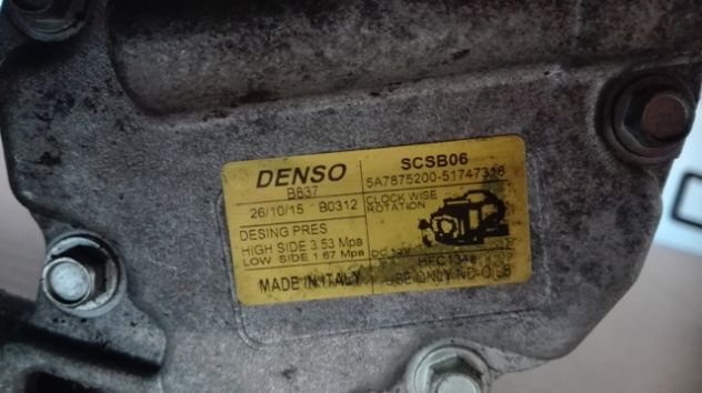 Compressore climatizzatore Lancia Ypsilon 1.2 del 2015 (51747318) - Foto 6