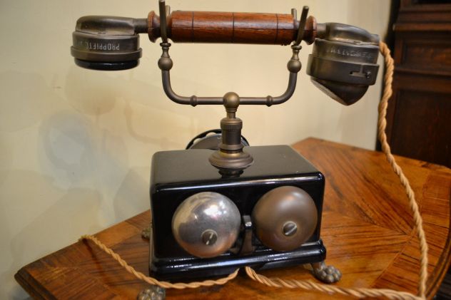 Antico telefono da tavolo anni 30 Breguet-Paris - Foto 7