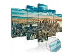 Quadro Con Vetro Acrilico New York Di Mattina 100x50 O 200x100