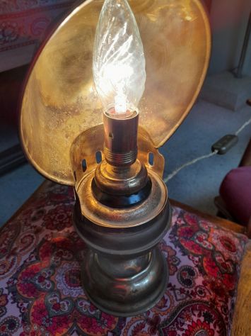 lume in ottone a lanterna funzionante h.30 cm. - Foto 5
