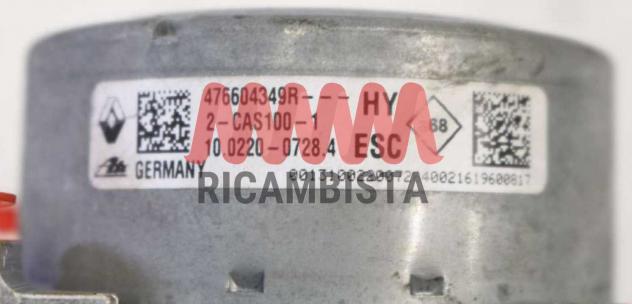 476609832R Renault Megane centralina ABS gruppo pompa ATE