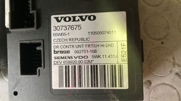 Motorino alzacristallo anteriore SX Volvo V50 del 2005 (30737675) - Foto 3
