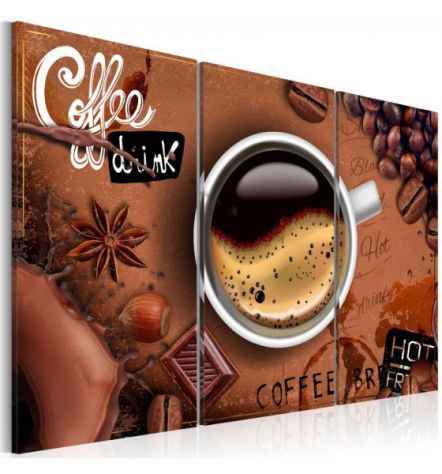 Quadro Col Caffè Cm. 90x60 E 120x80 - ARREDALACASA