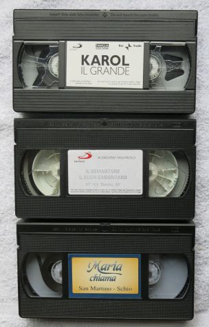 N° 3 VHS - MARIA CHIAMA - IL SEMINATORE E IL BUON SAMARITANO - - Foto 3