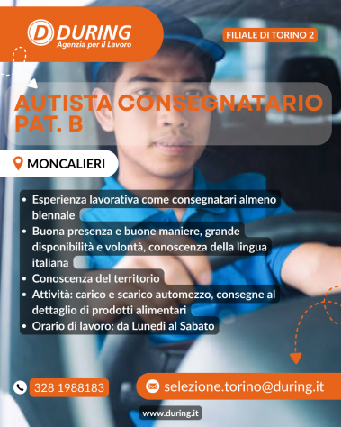 AUTISTA CONSEGNE PAT.B